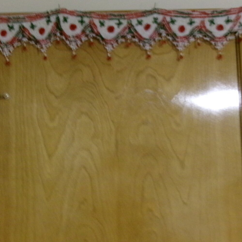 Vintage Handmade and Hand-Beaded Indian Toran Doorway Decoration